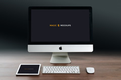 Free iMac and iPad mockups mockup