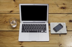 Free Apple MacBook and iPhone mockup